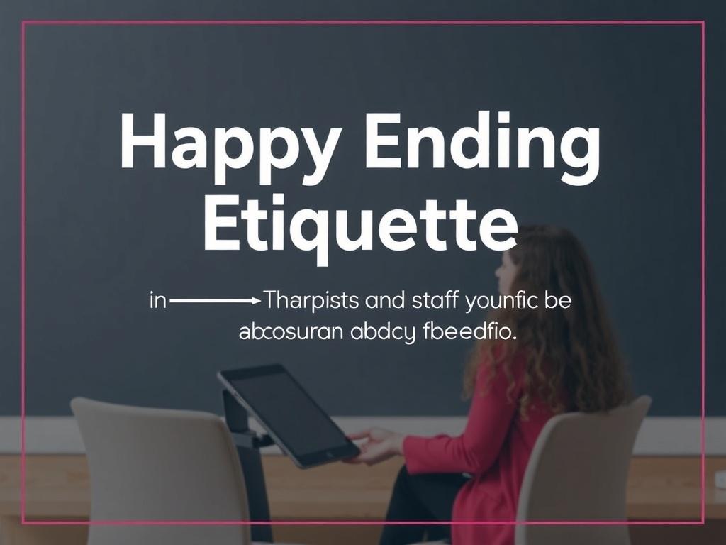 happy ending etiquette. For Therapists and Staff: Professional Boundaries